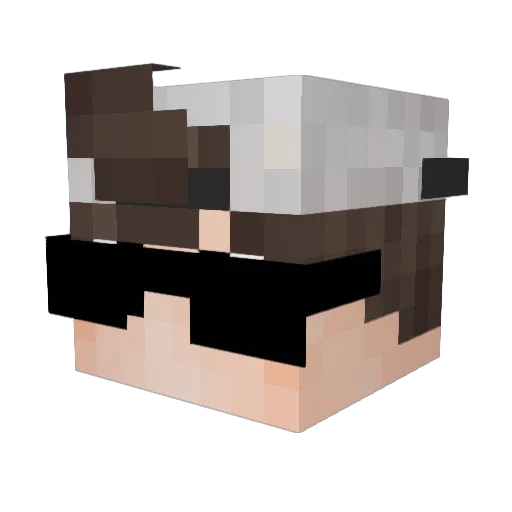 Recktyyyy_ Minecraft avatar head, 3D render