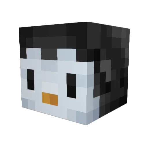 Reckwe Minecraft avatar head, 3D render