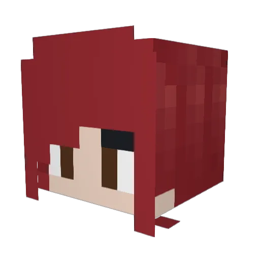 ReclusiveMike Minecraft avatar head, 3D render