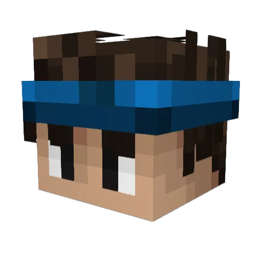 RecoilZ3 Minecraft avatar head, 3D render