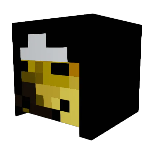 Recolourize Minecraft avatar head, 3D render
