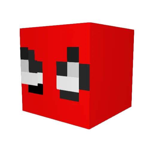 Recon0005 Minecraft avatar head, 3D render