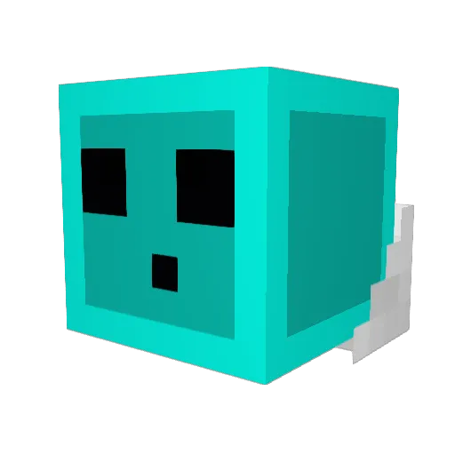 Recon4k Minecraft avatar head, 3D render
