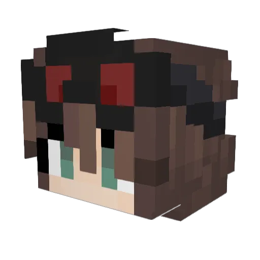 Reconsomething Minecraft avatar head, 3D render