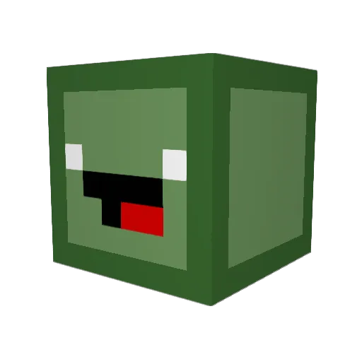 Reconstrike2099 Minecraft avatar head, 3D render