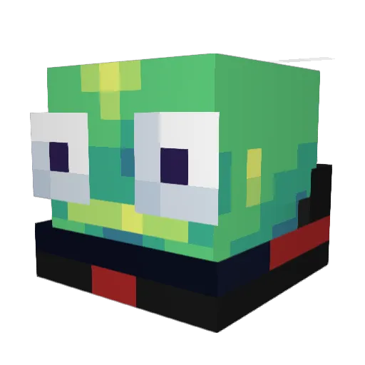 RecordedLinduu Minecraft avatar head, 3D render