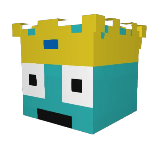 RecordingYouHack Minecraft avatar head, 3D render