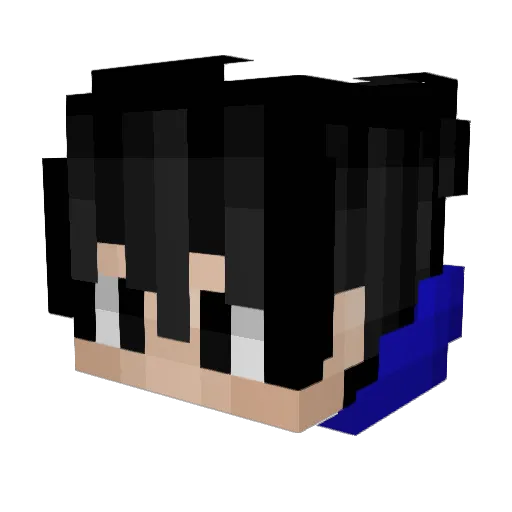 Recoverd Minecraft avatar head, 3D render
