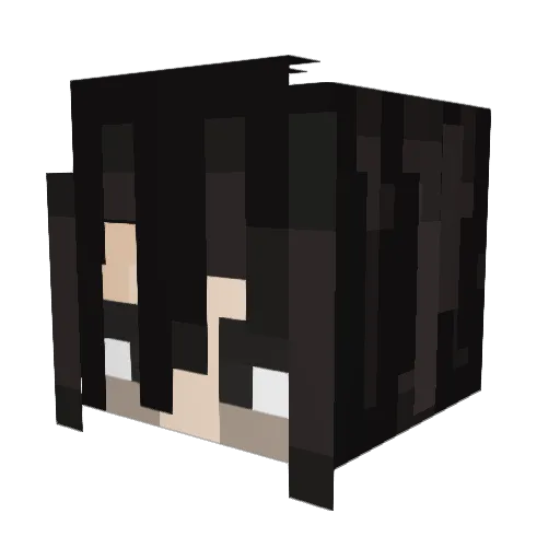 Recoveree Minecraft avatar head, 3D render