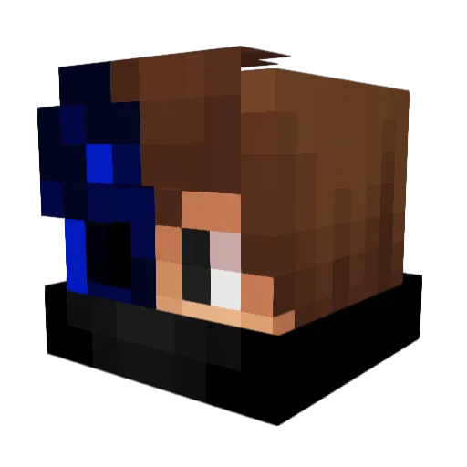 Recraft_HG Minecraft avatar head, 3D render