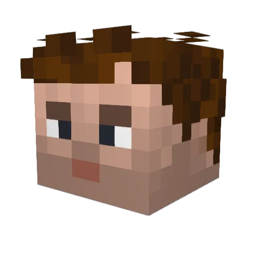 Recruit_Bot16 Minecraft avatar head, 3D render