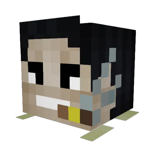 Rectifyx Minecraft avatar head, 3D render