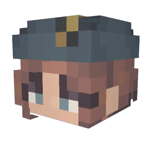 Recursion9 Minecraft avatar head, 3D render