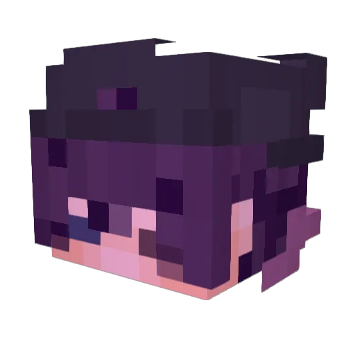 Recyss Minecraft avatar head, 3D render