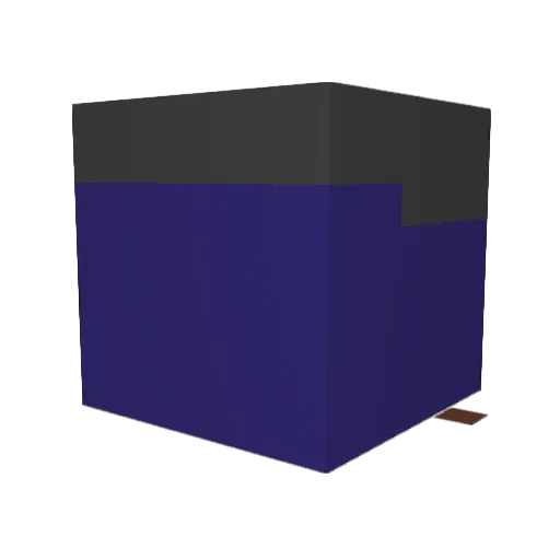 Recyycled Minecraft avatar head, 3D render
