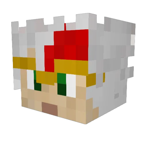 ReczoFr Minecraft avatar head, 3D render