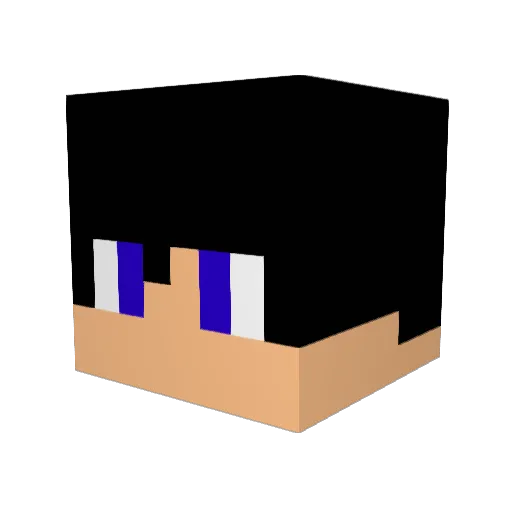 Red0301 Minecraft avatar head, 3D render