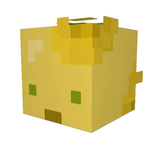 Red13Bajan Minecraft avatar head, 3D render