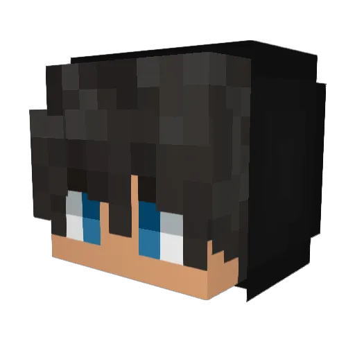 Red163 Minecraft avatar head, 3D render