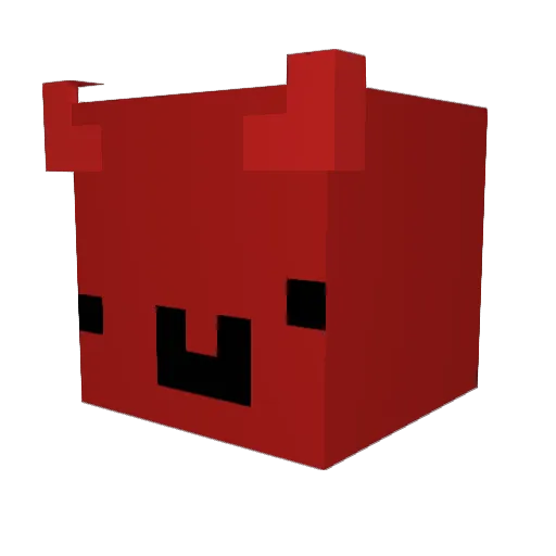 Red1999 Minecraft avatar head, 3D render