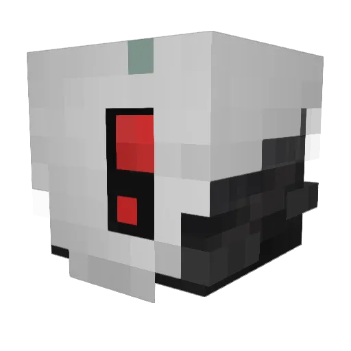 Red4545 Minecraft avatar head, 3D render