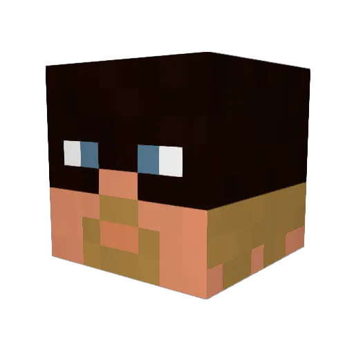 Red67_Leaf Minecraft avatar head, 3D render