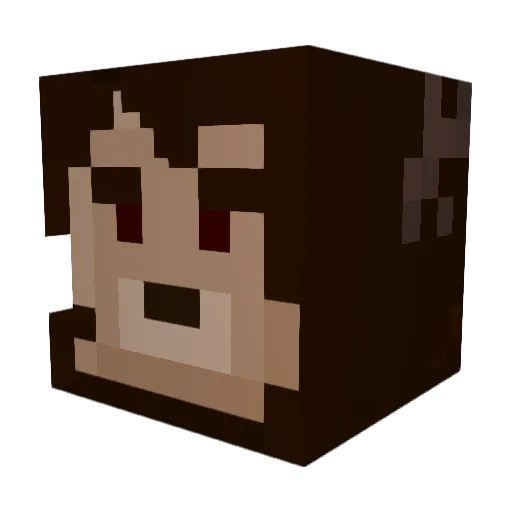 RedAler19 Minecraft avatar head, 3D render