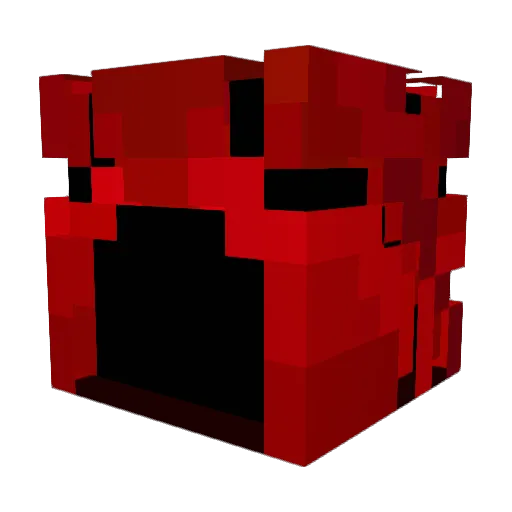 RedAnarchy696 Minecraft avatar head, 3D render
