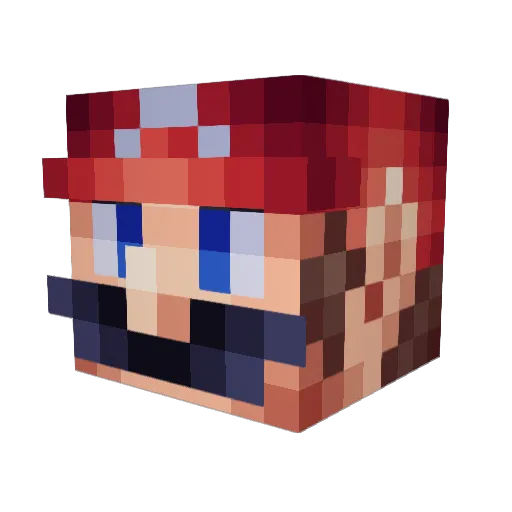 RedAssassin610 Minecraft avatar head, 3D render