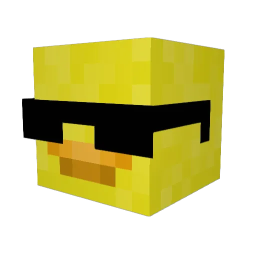 RedBaconYT Minecraft avatar head, 3D render