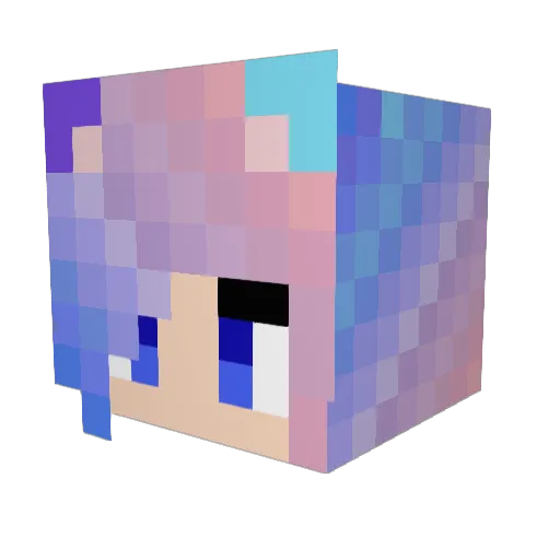 RedBanan Minecraft avatar head, 3D render
