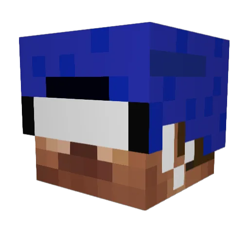 RedBaronx80x Minecraft avatar head, 3D render
