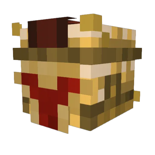 RedBekay Minecraft avatar head, 3D render