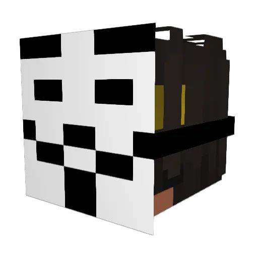 RedBenno29 Minecraft avatar head, 3D render