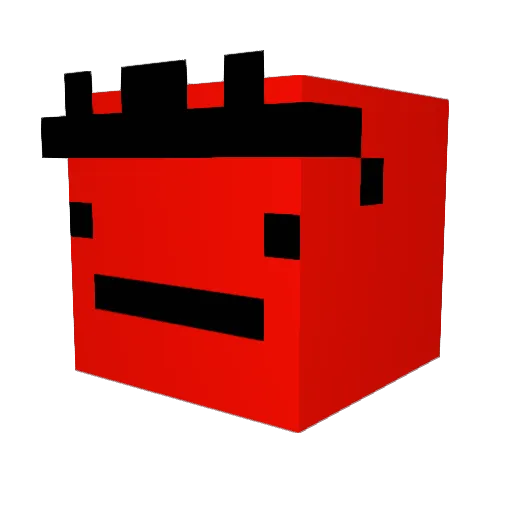 Minecraft-Avatar von RedBirdi: Kopf als 3D-Render