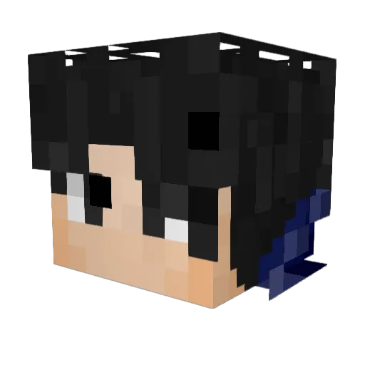RedBitLT Minecraft avatar head, 3D render