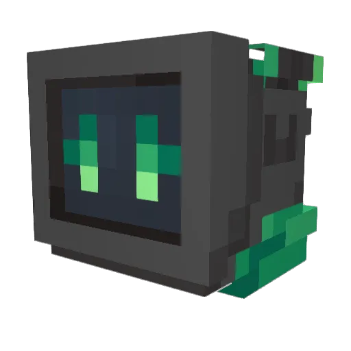RedBlocks17 Minecraft avatar head, 3D render