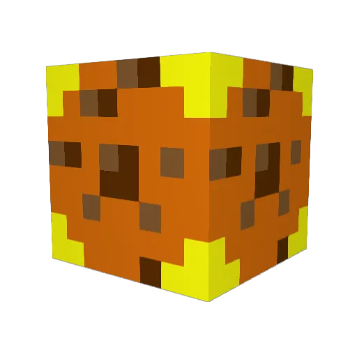 RedBlocks_1 Minecraft avatar head, 3D render