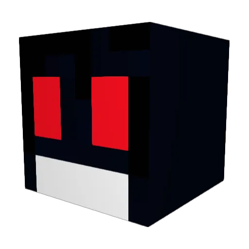 RedBoost88 Minecraft avatar head, 3D render