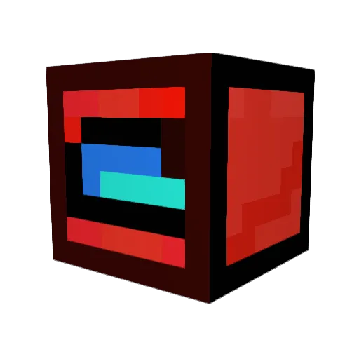 RedBoron Minecraft avatar head, 3D render