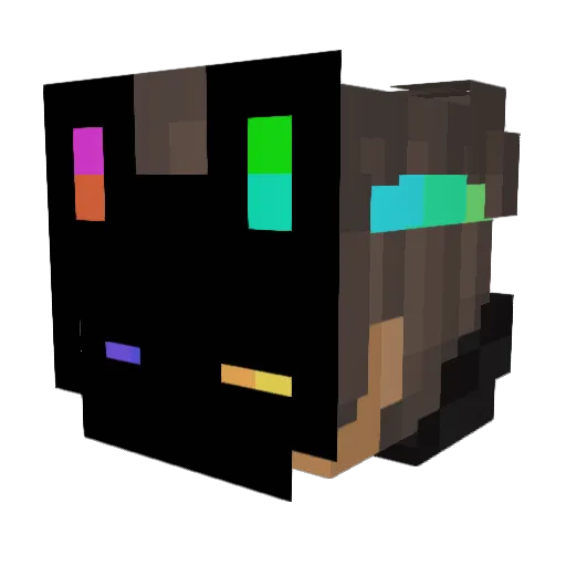 RedBoxGH Minecraft avatar head, 3D render
