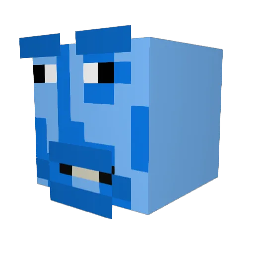 RedBull_daisuki Minecraft avatar head, 3D render