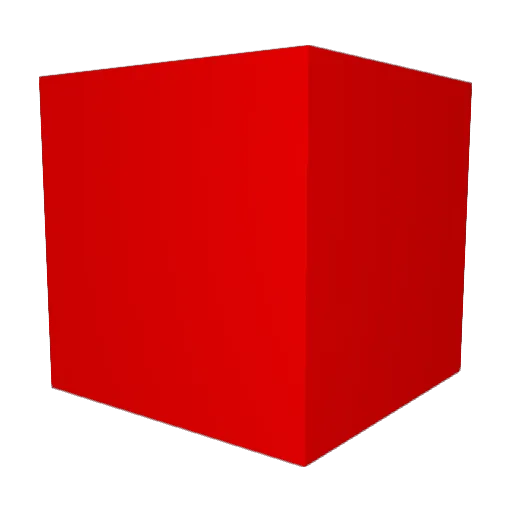 RedCaTV Minecraft avatar head, 3D render