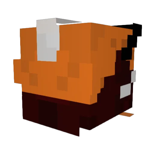 RedCommander3 Minecraft avatar head, 3D render