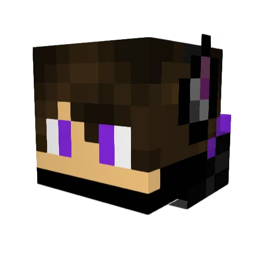 RedCreeper95 Minecraft avatar head, 3D render