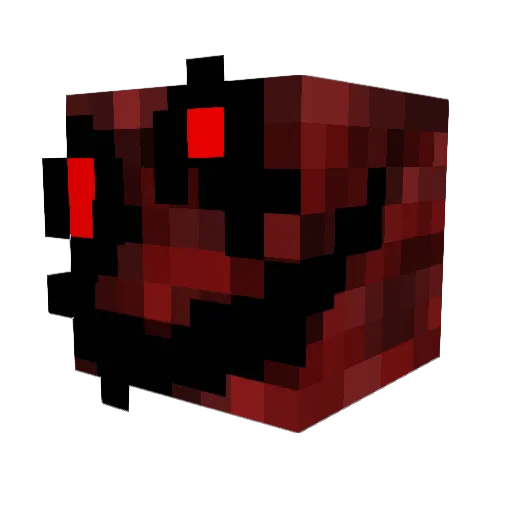 RedDaredevil Minecraft avatar head, 3D render