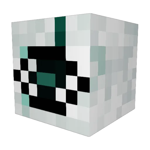 RedDead_ Minecraft avatar head, 3D render