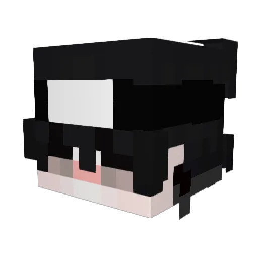 RedDeco Minecraft avatar head, 3D render