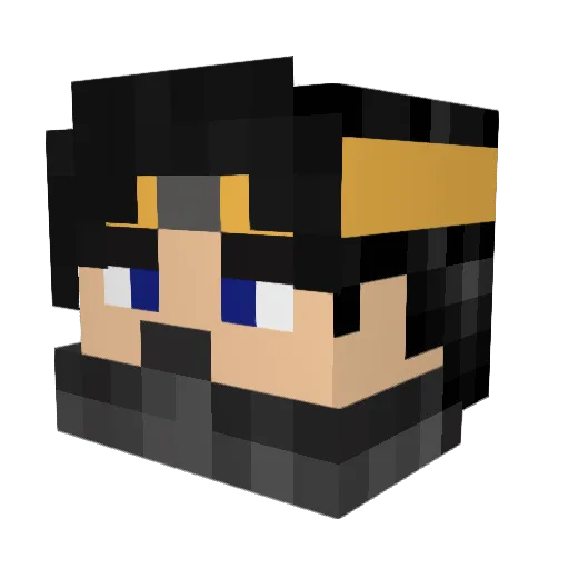RedDevil9001 Minecraft avatar head, 3D render