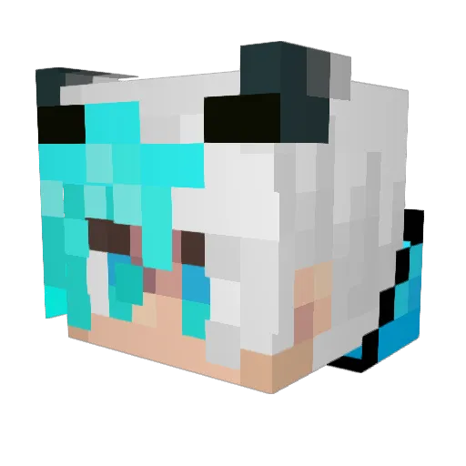 RedDevilish Minecraft avatar head, 3D render